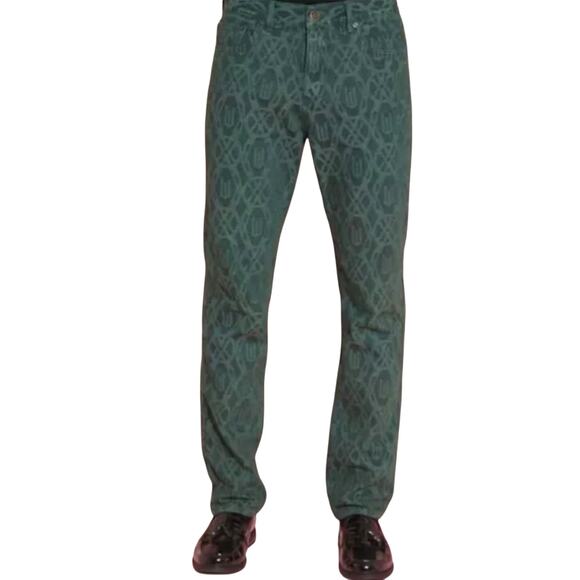 Wicked Movie x Forever 21 Green W Printed Elphaba Men’s Jeans Pants size 32 - Picture 1 of 11